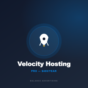 Velocity Hosting — Pro Plan ($400/year)